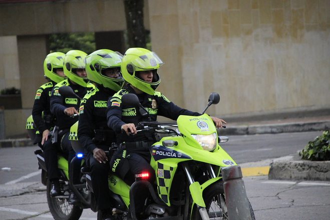 Policía Nacional en labores de prevención